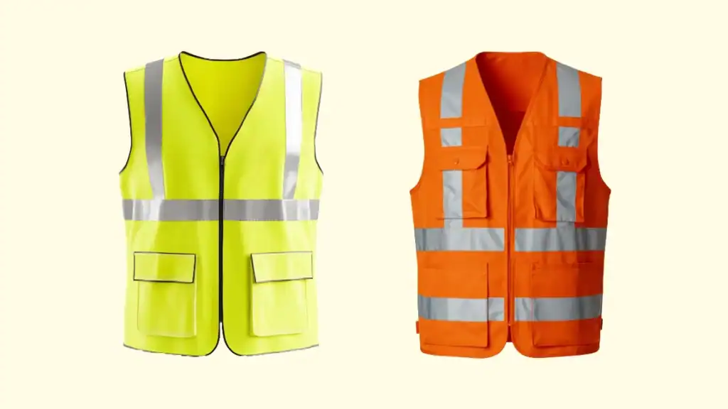 Examples of hi-vis vests for courier safety