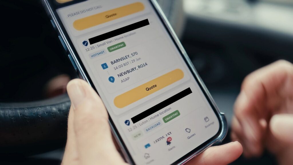 Looking for loads on the CX Mobile App