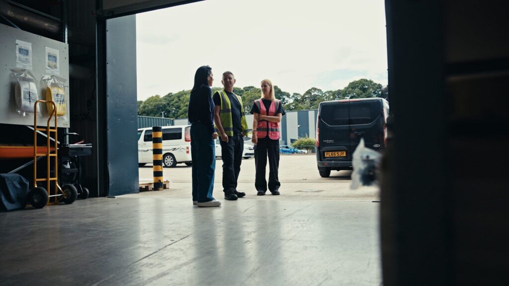 Zoom Courier Services taking with a customer